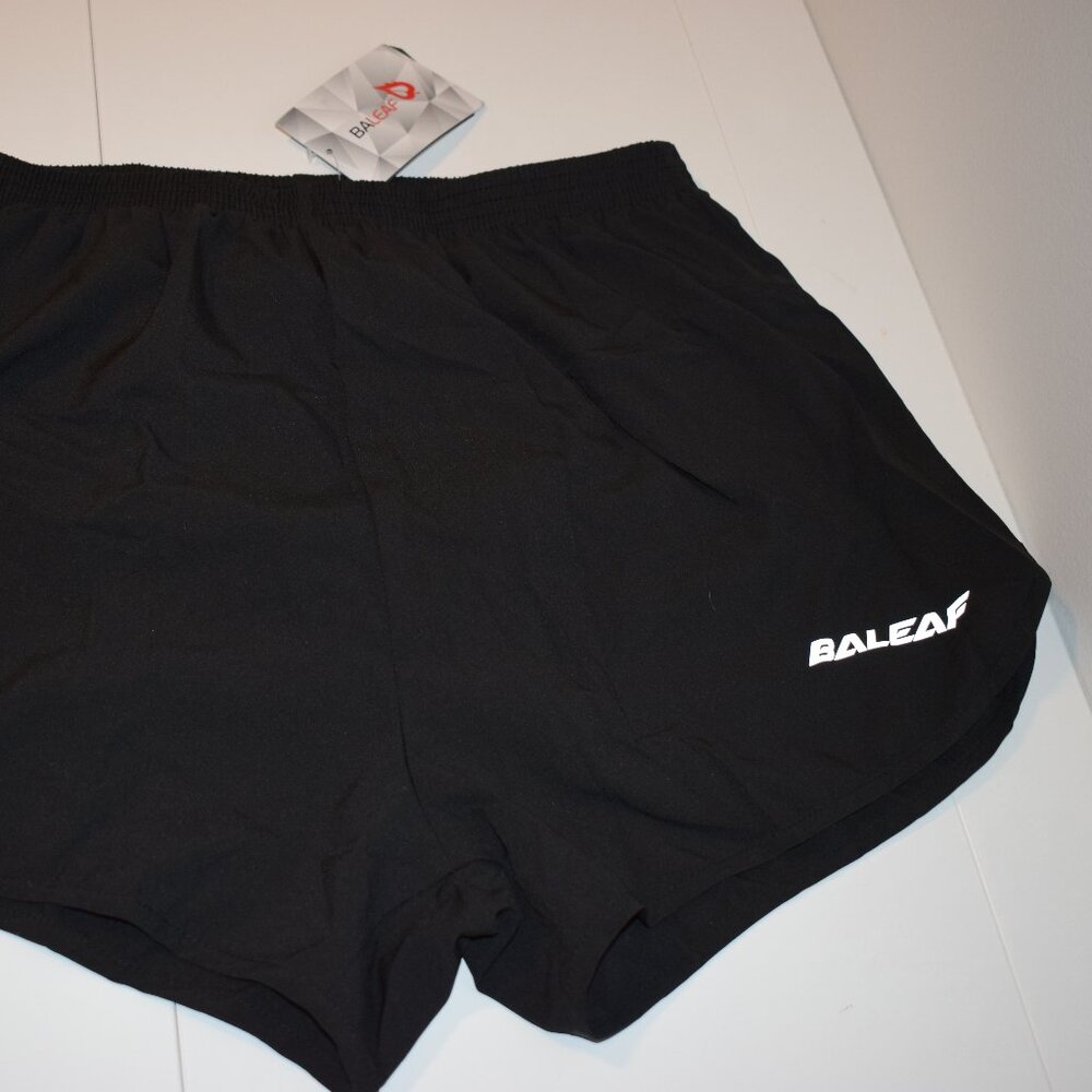 NWT Mens black 3 inch running shorts small
